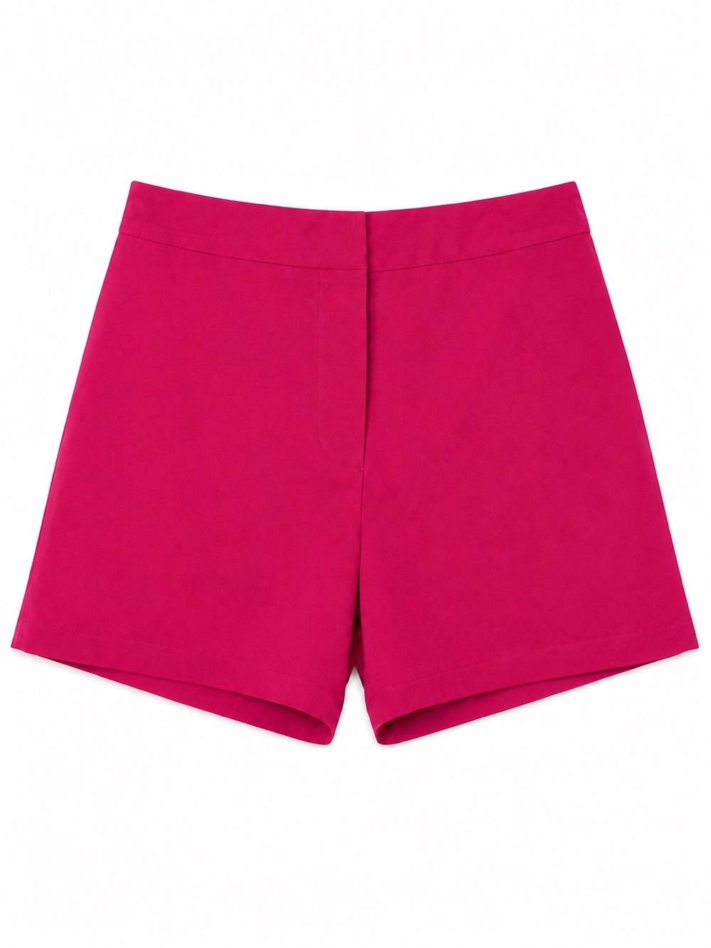 Mango Women's High-Waist Fuchsia Shorts